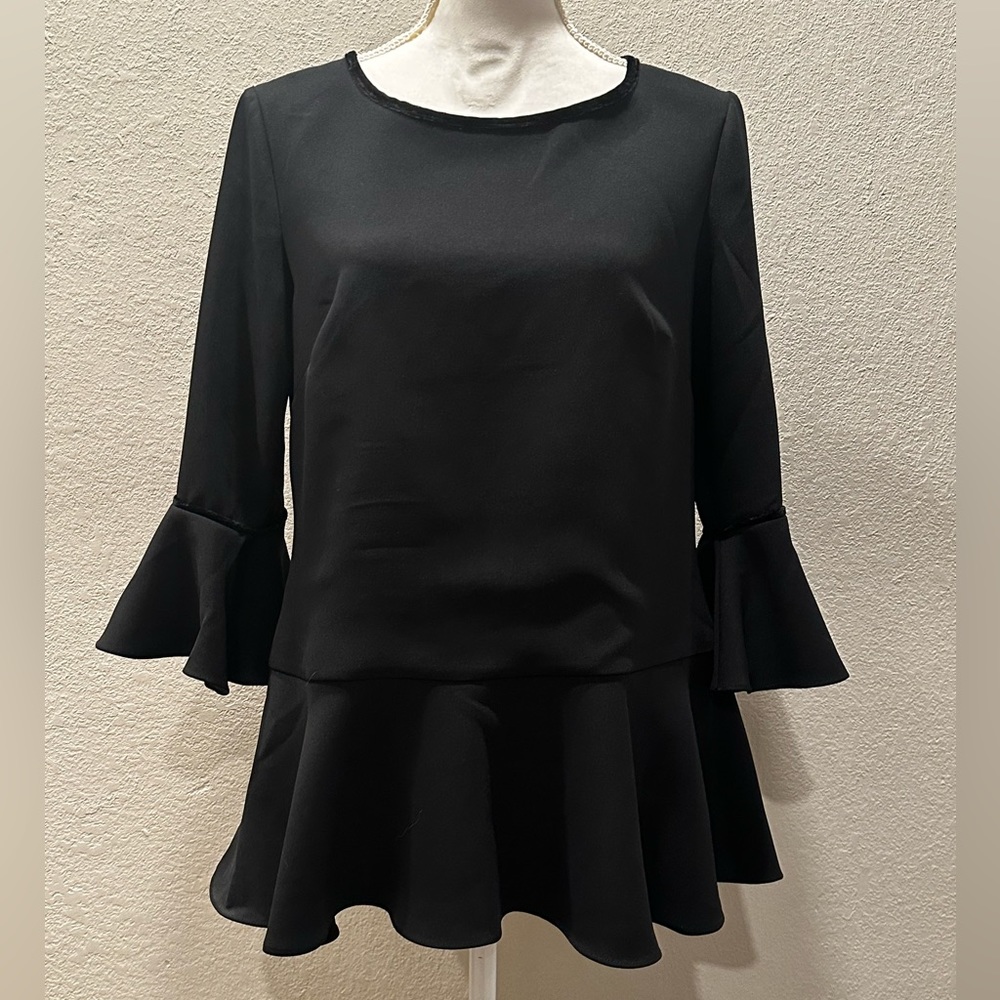 Sail to Sable Black Blouse